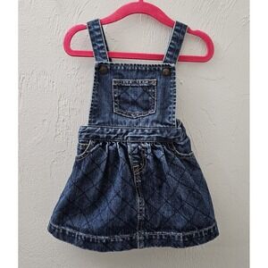 Ralph Lauren Dress Infant Size 12‎ Months Girls Denim Sleeveless Cotton